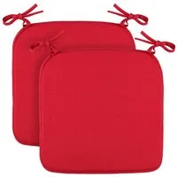 Bestlivings Stuhlkissen mit Haltebändern Canvas, 38x38cm, robust, Mischgewebe, Indoor & Outdoor