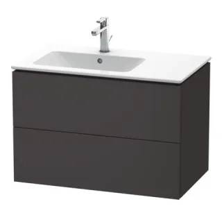 Duravit L-Cube Waschtischunterbau wandhängend Graphit Supermatt 820x481x550 mm - LC629108080 LC629108080