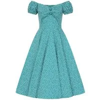 Hearts & Roses London A-Linien-Kleid Laila Polka Dot Gepunktet Vintage Retro 50er