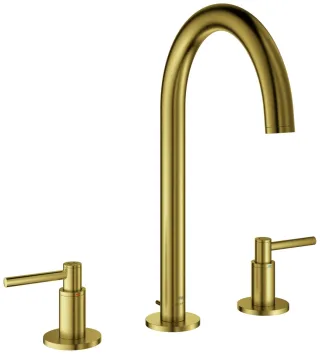 GROHE 3-Loch Waschtischarmatur Atrio 20649 Rohrauslauf Hebelgriff cool sunrise geb., 20649GN0 20649GN0
