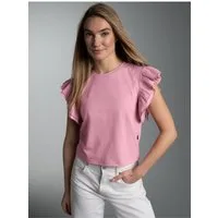 Trigema T-Shirt TRIGEMA Volant Shirt (1-tlg)