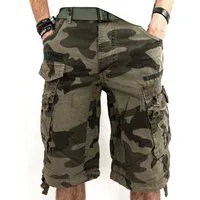 Geographical Norway Cargoshorts kurze Hose aus Baumwolle, Sommer-Bermuda (1-tlg) Herrenshorts mit Gürtel Größe S bis 5XL