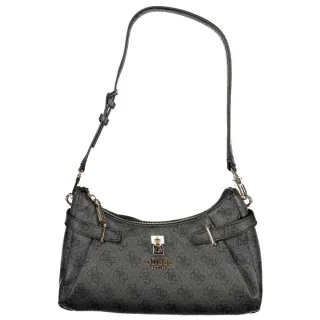 Guess Jeans Nero Polyurethan Damenhandtasche