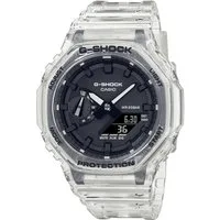 CASIO G-SHOCK Chronograph GA-2100SKE-7AER, Quarzuhr, Armbanduhr,Herrenuhr,digital,bis 20bar wasserd.Resinarmband