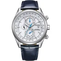 Citizen Funk-Multifunktionsuhr AT8260-18A, Armbanduhr, Herrenuhr, Solar, Lederarmband, Saphirglas, Datum