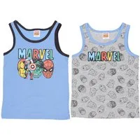 MARVEL Tanktop 2er-Pack Shirts – Bequeme Baumwoll-Oberteile für Kinder (2-tlg)