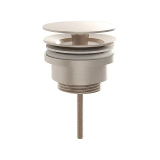 VitrA Zubehör Push-Open-Ventil Metall d: 62 mm runde Form G 1 1/4" Nickel gebürstet,A4514934 A4514934
