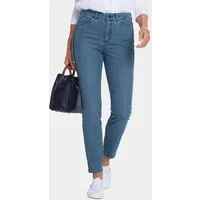 GOLDNER Bequeme Jeans Angesagte Jeanshose mit farbenfrohem Galon