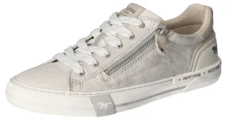 Mustang Shoes Sneaker, Retro Sneaker, Schnürschuh mit zusätzlichem Reißverschluss