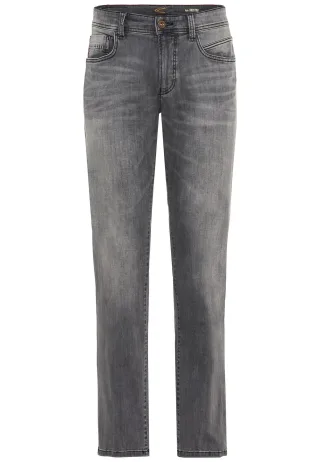 camel active - Regular Fit 5-Pocket Organic Cotton Jeans stone gray - Gr. - 34/30