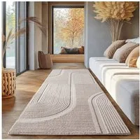 SIMPEX24 Designteppich Unicolor - Einfarbig, Rechteckig, Höhe: 12 mm, Kurzflor Boho Teppich Weich Anti-Rutsch Rückseite Waschbar