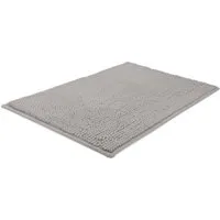 Beautissu Badematte Badematte BeauMare WR, 70x100cm rutschfest Chenille Grau, Höhe 10 mm, Polyester, Badematte rutschfest 70x100 cm Chenille Badezimmerteppich