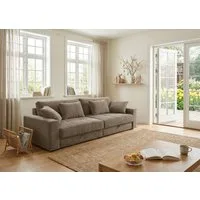 Jockenhöfer Gruppe Big-Sofa Space XL, B: 284 cm, Mega-Sofa mit Bettkasten & 4 Zierkissen