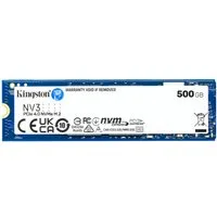 Kingston 500G NV3 M.2 2280 NVMe SSD interne SSD (500 GB) 5000 MB/S Lesegeschwindigkeit, 3000 MB/S Schreibgeschwindigkeit