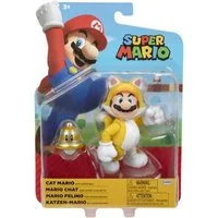 Super Mario Actionfigur Nintendo Super Mario Figur Cat Mario with Superball, 10 cm