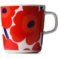 Marimekko Tasse Becher Oiva Unika Rot-Weiß (Groß)