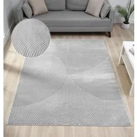 OTTO home Teppich Bentori, Hoch-Tief-Struktur, Scandi, rechteckig, Höhe: 11 mm, Modernes Design mit Boho-Charme, Wohnzimmer, Schlafzimmer