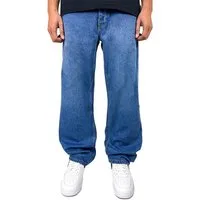 DADA Supreme Regular-fit-Jeans Weiter Denim Schnitt mit Stickerei und für Herren Baumwolle unifarben atmungsaktiv Knöpfe modisch-Style