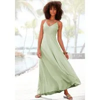 LASCANA Maxikleid Cut-Out am Rücken aus leichter Webware Elegantes Sommerkleid, Spaghettikleid, Viskosekleid, festlich