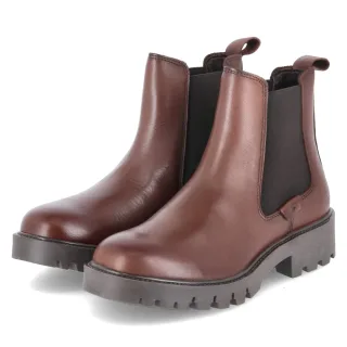 Tamaris Chelsea Boots - Gr. 36 - Braun - Glattleder