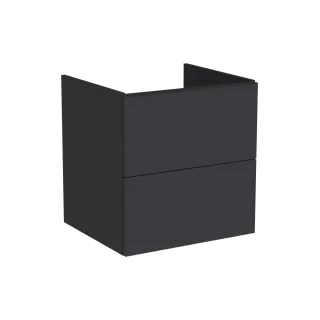 VitrA New Metropole Pure Waschtischunterschrank mit 2 Vollauszügen 58 x 52 x 60 cm Matt,67413 67413