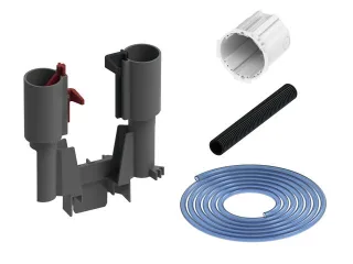 Tece flushpoint pneumat. Fernauslösung f. Spülk. m. Ablaufventil A 5, Rohbauset, 9240977 9240977