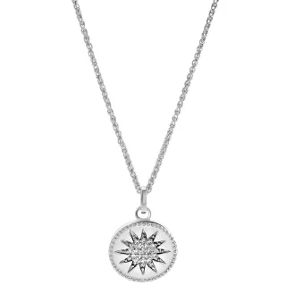 Orphelia „Shine“ Damen-Anhänger aus 925er Sterlingsilber mit Kette – Silber ZH-7576