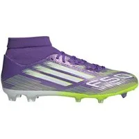 adidas Performance F50 League MID FG/MG (Kunstrasen, für feste Böden) purple/weiss/lime Fußballschuh