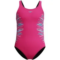 Speedo Badeanzug Placement Muscleback sportliche Ausrichtung, chlorbeständiges Material, schnell trocknend