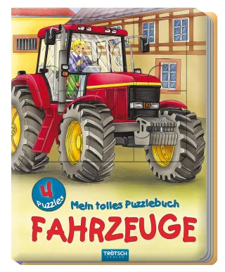 Mein tolles Puzzlebuch Fahrzeuge: 4 Puzzles je 12 Teile