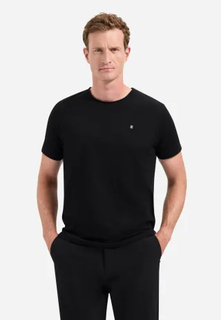 No Excess - T-Shirt Crewneck Slub black - Gr. - XXL