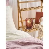 Pauleen LED Tischleuchte Sweet Glamour mobile Rose Glas/Metall, LED fest integriert, Warmweiß, E14, Timer Batterie