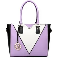 Miss Lulu Handtasche Damen Handtasche mit V-förmigem Design und abnehmbarem Schultergurt (1-tlg)