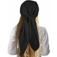 Oemmn Seidentuch quadratisch einfarbig 90x90cm Nickituch, Bandana-Schal