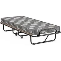 COSTWAY Gästebett klappbar mit Matratze, 80x190cm Einzelbett mit Rollen