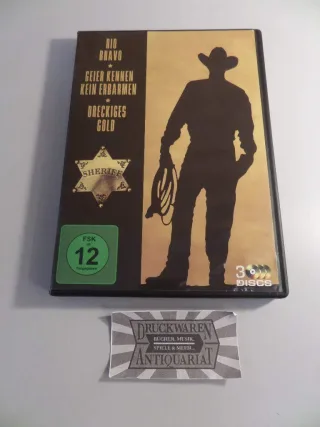 John Wayne Collection : Rio Bravo - Geier kennen kein Erbarmen - Dreckiges Gold - 3DVD Box