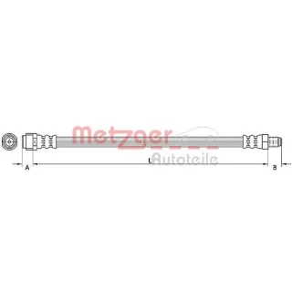 Metzger Bremsschlauch hinten Mercedes R-Klasse