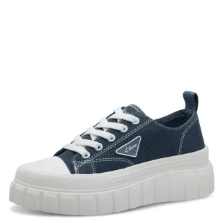 s.Oliver Shoes - Da.-Schnürer denim - Gr. - 38
