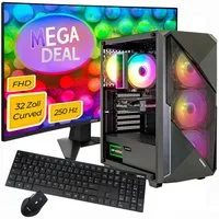 GAMEMAX MegaDeal Striker 2713 Intel i7 14700F 16GB 1TB SSD RTX 5060Ti Gaming-PC-Komplettsystem (32", Intel® Core i7 14700F, RTX 5060 Ti, 16 GB RAM, 1000 GB SSD, Windows 11 + MSI MAG 32C6X Curved Monitor, 80cm (32)