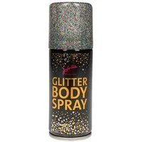 Metamorph Theaterschminke Glitzer Body spray regenbogen 100 ml - Fasching Ha, Farbiges Körperspray mit aufregendem Glitzereffekt