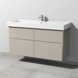 Sanipa 3way Waschtischunterbau zu Geberit iCon Waschtisch mit 4 Auszügen, Kaschmir-Matt BP6551U