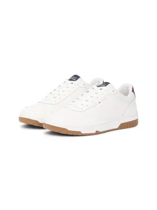 Tommy Hilfiger Sneaker "BASKET CORE LITE LTH BLOCK", Freizeitschuh, Halbschuh, Schnürschuh mit seitlicher Logoverzierung
