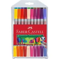 Faber-Castell Filzstift Faber-Castell Filzstifte Doppelfasermaler 20er Set