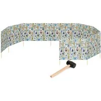 Garronda Windschutz Strand Sichtschutz 12m lang mit Gummihammer Garten Meer GAEX001, (mit Gummihammer)