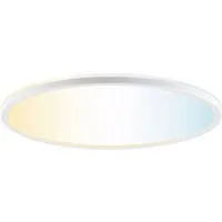 Hanseatic LED Panel DLP220A, CCT - über Fernbedienung, LED fest integriert, warmweiß - kaltweiß, Deckenlampe, Deckenleuchte, dimmbar, CCT über Wandschalter, Backlight