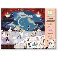 DJECO Kreativset Rubbelbilder: Ballett Kreativset für Kinder