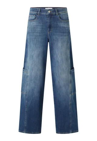 ANGELS - 3502388-33288 LIVA CARGO mid blue dirty used destroyed - Gr. - 34/32