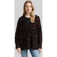 TOM TAILOR Cardigan Pullover & Strickjacken Oversize Cardigan mit Leo-Muster