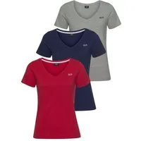 H.I.S T-Shirt Essential-Basics vielseitig kombinierbar (3er-Pack zum Vorteilspreis) lockerer Schnitt, 100% Baumwolle, vielen Farben & großen Größen
