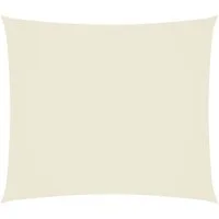 vidaXL Sonnensegel Sonnensegel Oxford-Gewebe Rechteckig 2x2,5 m Creme, (1-tlg)